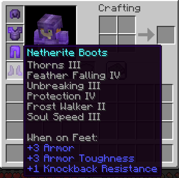 The best possible boots in MInecraft.
