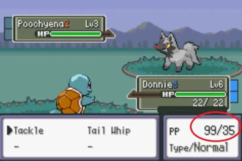 A Pokemon can attack as many times as it wants with infinite PP.