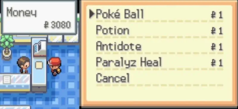 All items cost 1 after this cheat has been activated in the Poke-Mart.